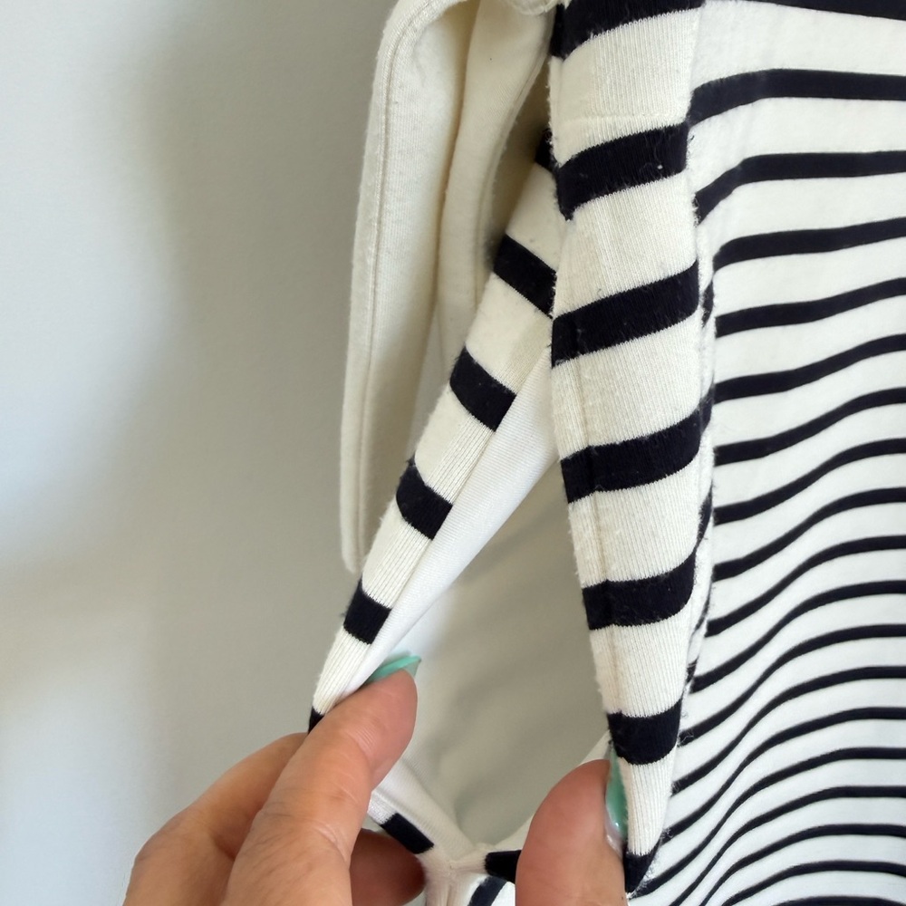 SPANX Black and White Striped Midi Dress - Picture 5 of 7